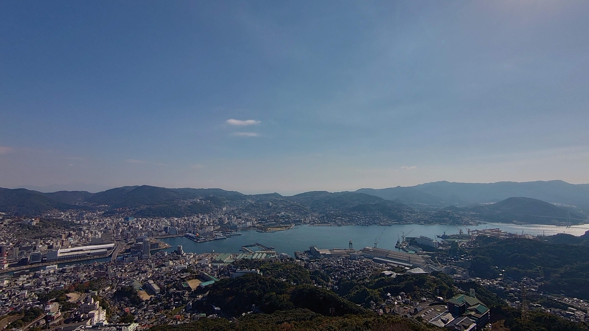 稲佐山展望台 西側の眺望