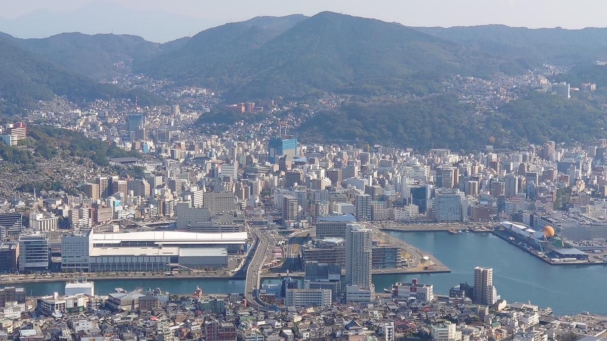 稲佐山展望台 西側 長崎駅周辺