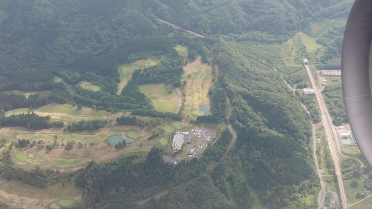 JAL587便 上磯付近