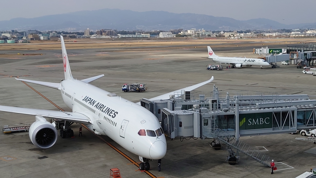 2023年1月9日（月） JAL104 航空券 07:30 大阪(伊丹) → 08:40 東京(羽田) 1名 搭乗記】JAL/JL0114(大阪伊丹/東京羽田) - 日本の迷い方