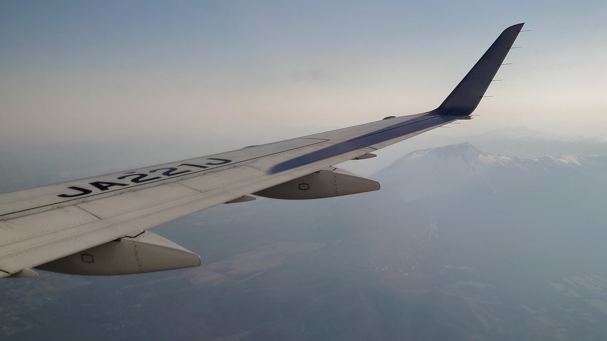 JAL2839便 上空