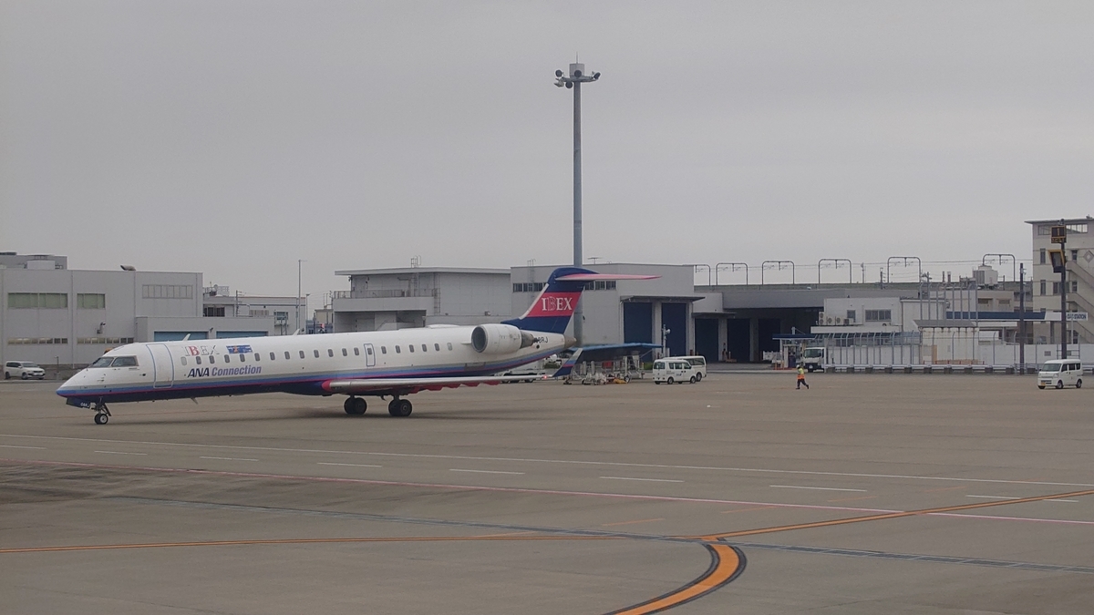 中部国際空港 SKY761便 IBEX CRJ-700