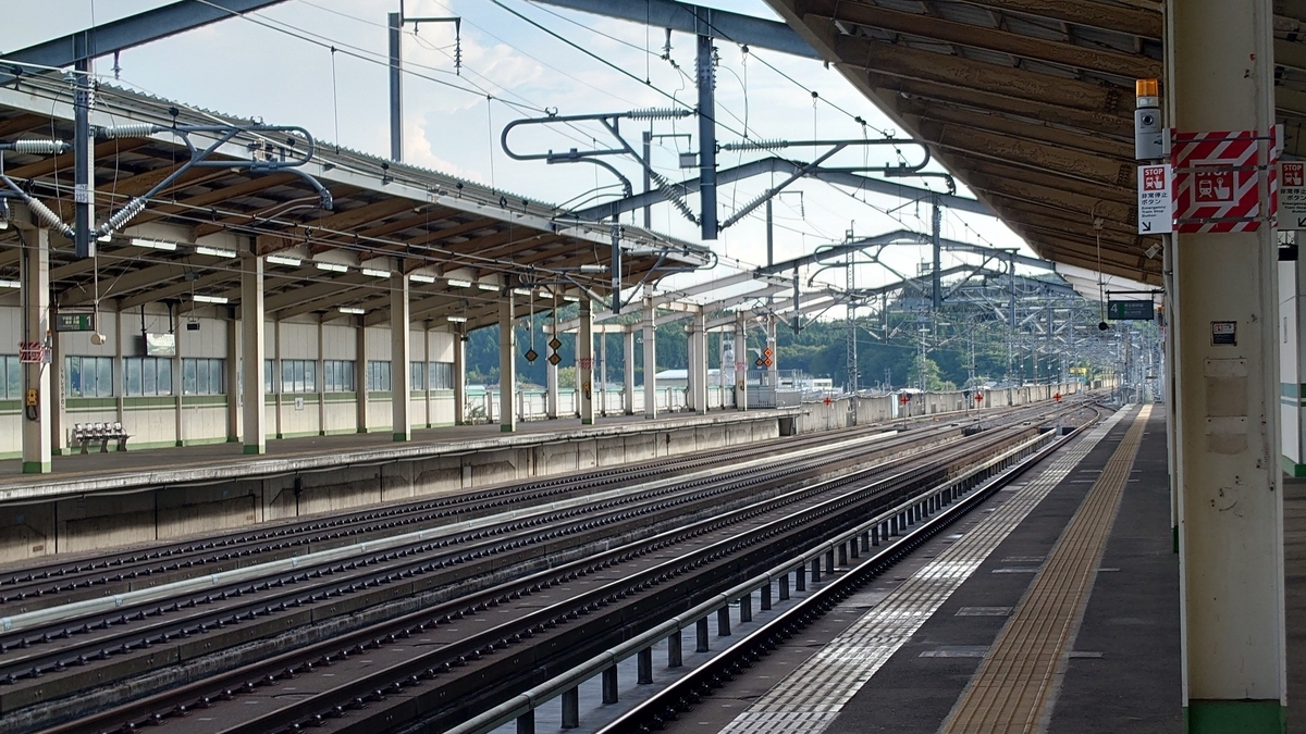 JR新白河駅 新幹線ホーム