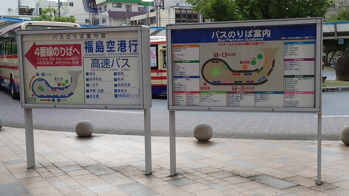 JR郡山駅 バスターミナル