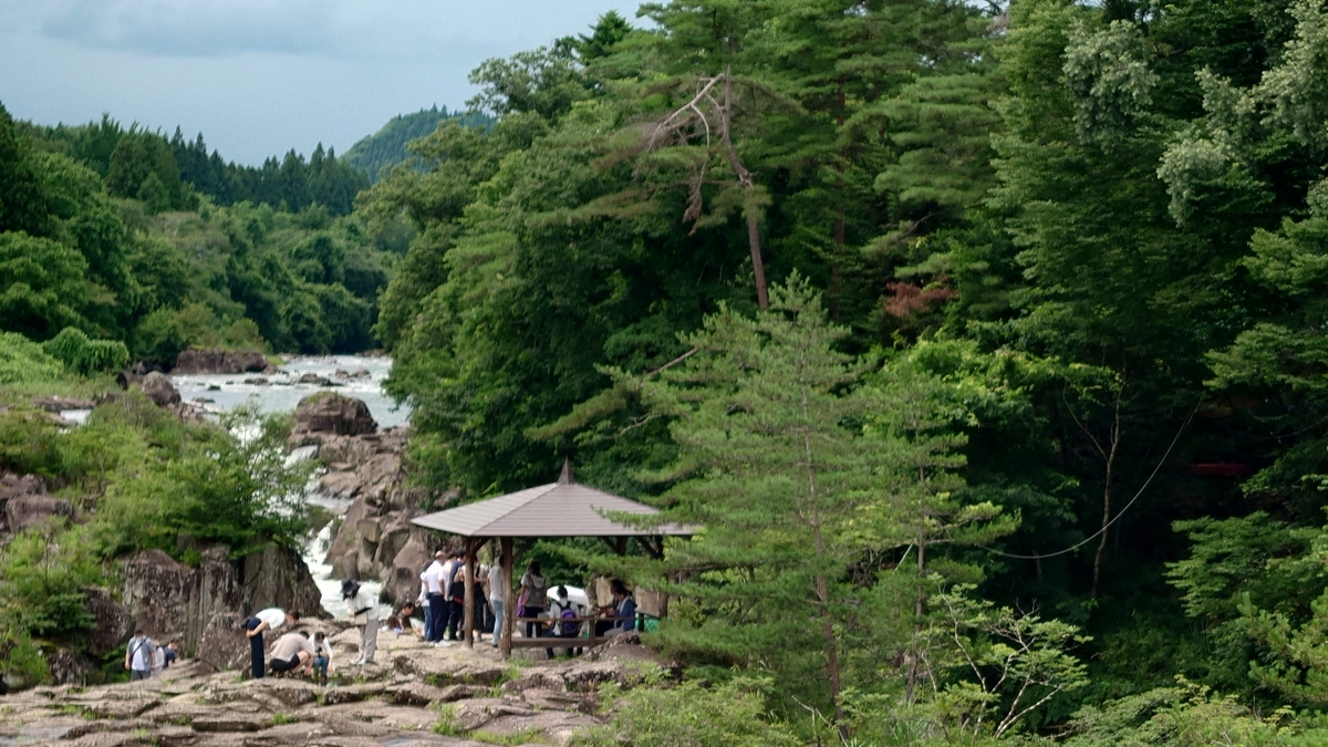 岩手県一関市 厳美渓 郭公だんご