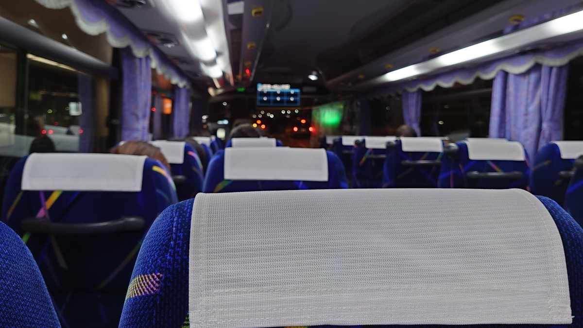 松山空港 リムジンバス車内 伊予鉄道