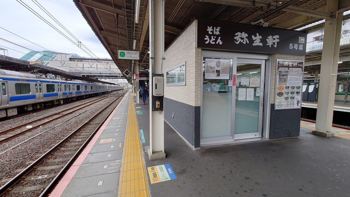 JR常磐線我孫子駅 弥生軒 店舗外観