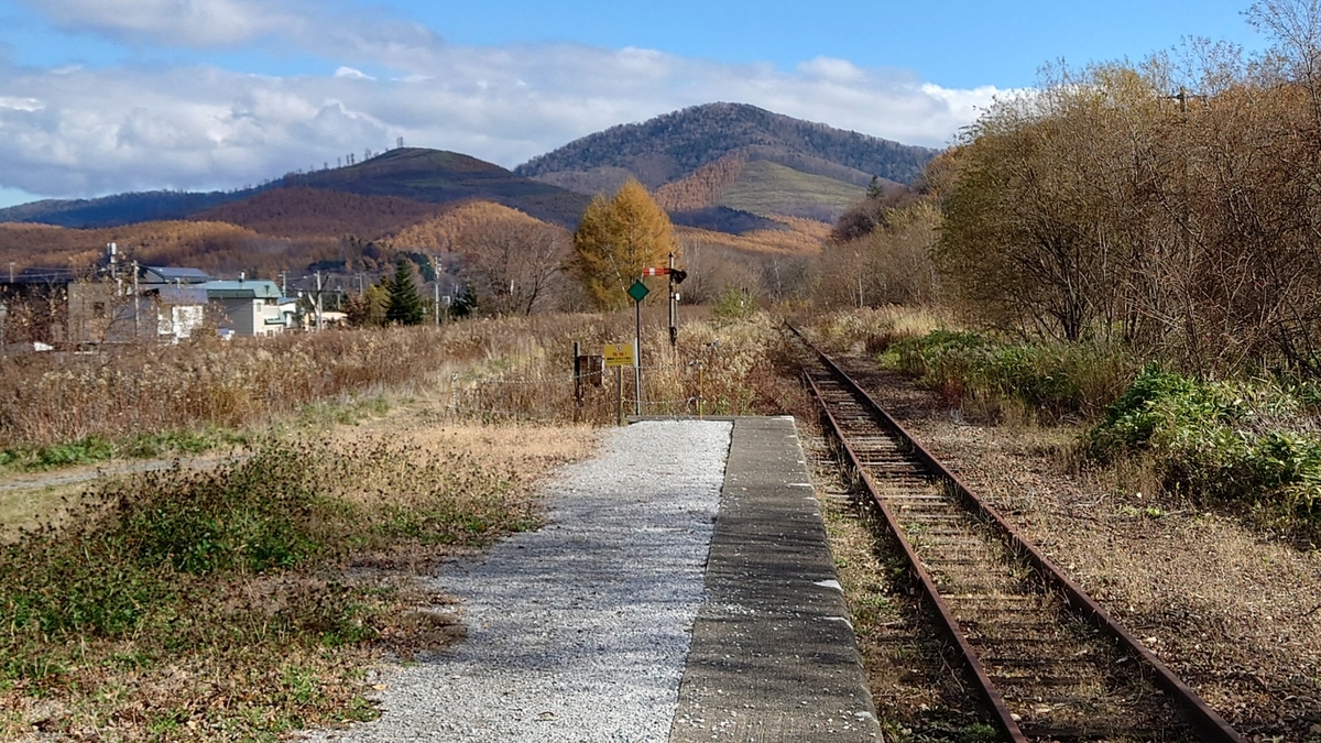 JR北海道 根室本線幾寅駅(幌舞駅) 駅ホーム