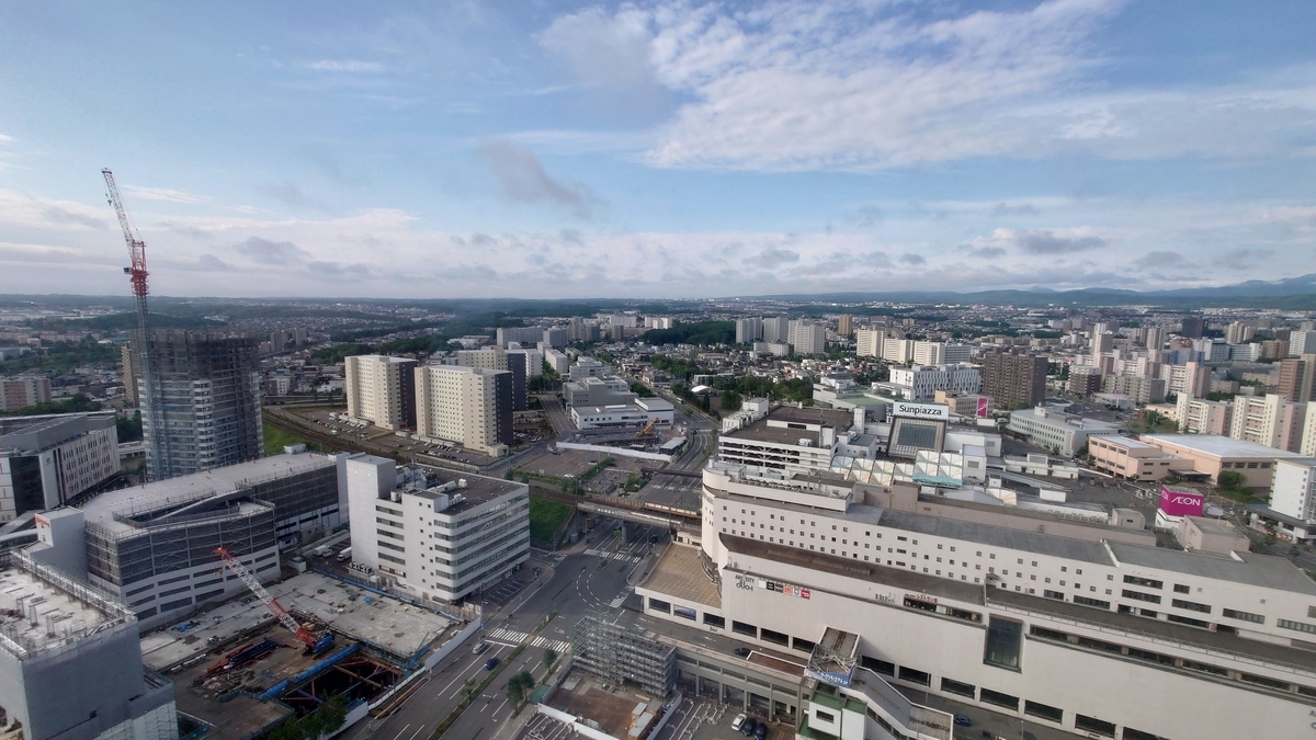 ホテルエミシア札幌 客室からの眺望