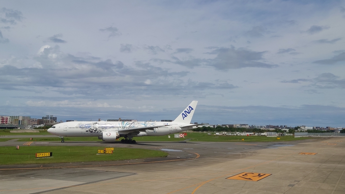 福岡空港 ANA鬼滅の刃ジェット 外観