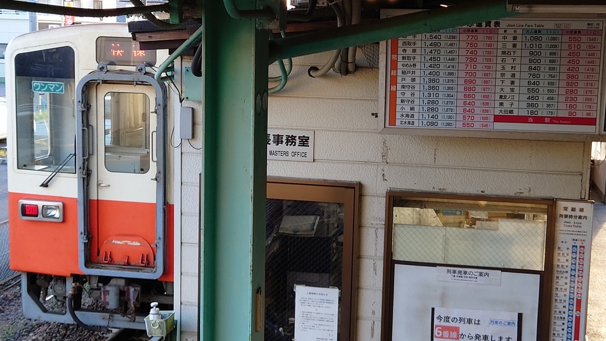 関東鉄道常総線 下館駅 駅舎内