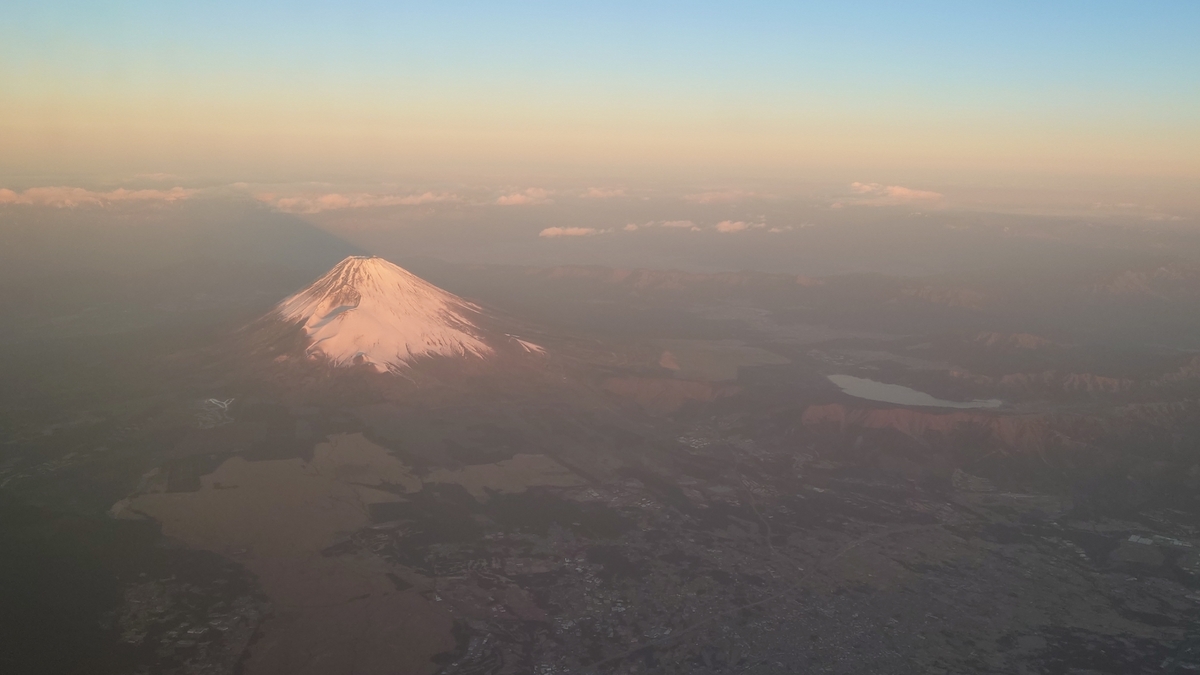 JAL641便 富士山上空