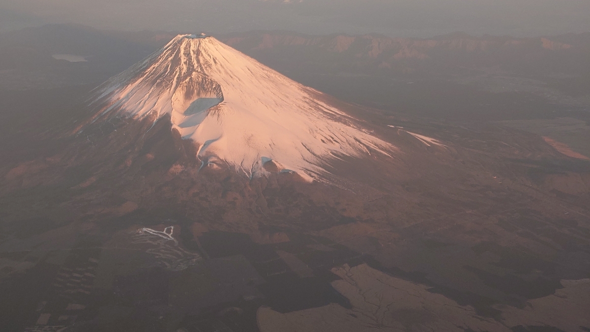 JAL641便 富士山上空