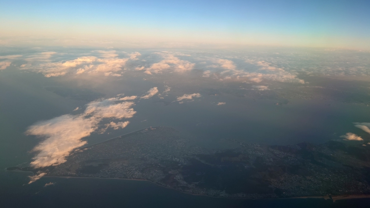 JAL641便 渥美半島上空