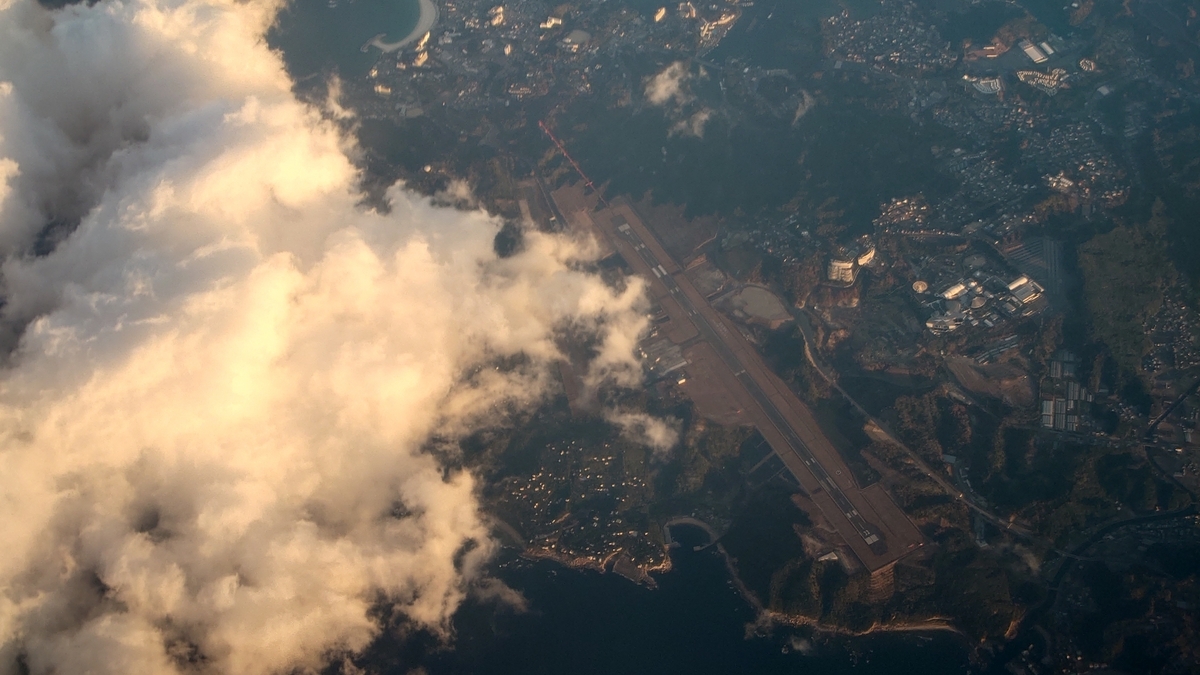 JAL641便 和歌山県白浜市上空