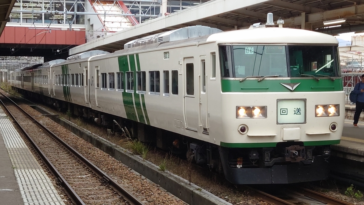 谷川岳もぐら号 越後湯沢駅 185系