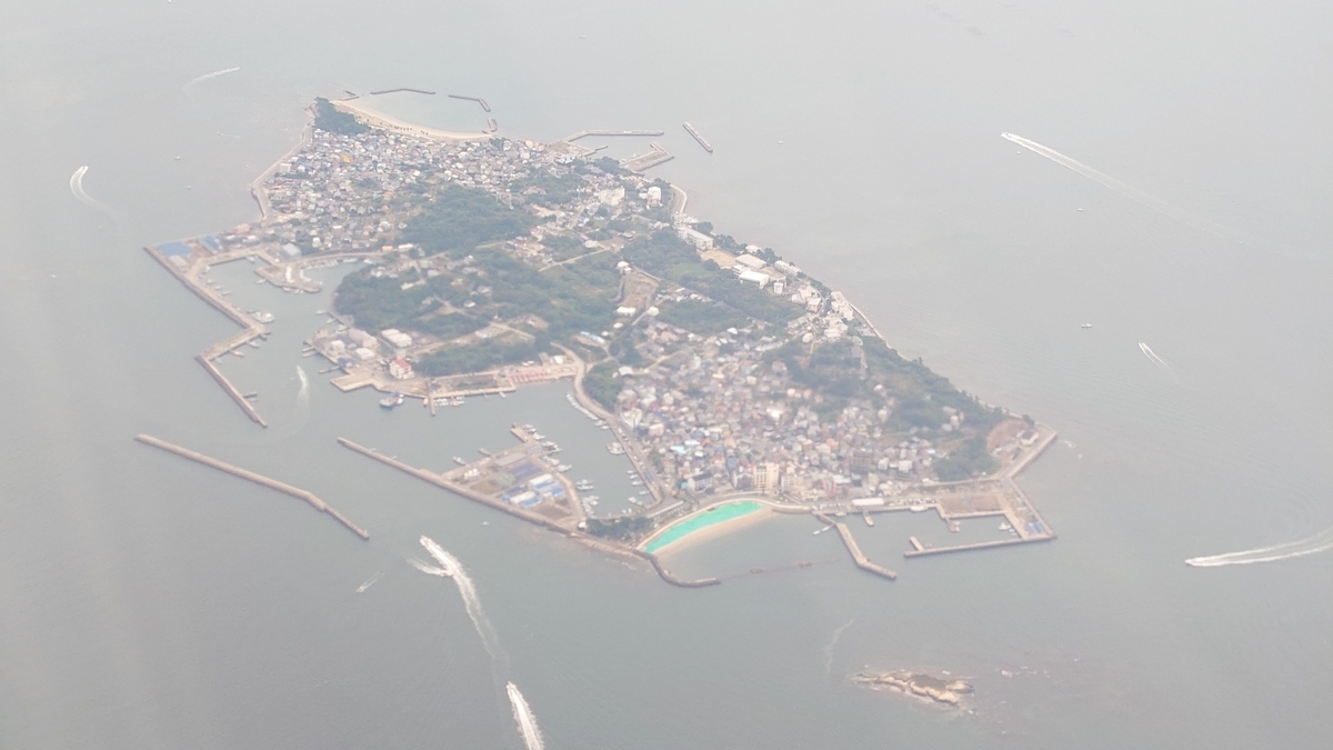 JAL201便 知多半島付近