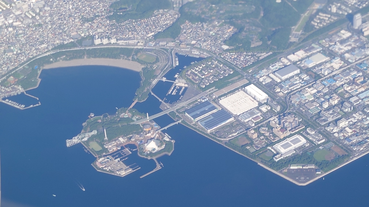 JAL103便 神奈川県横浜市上空