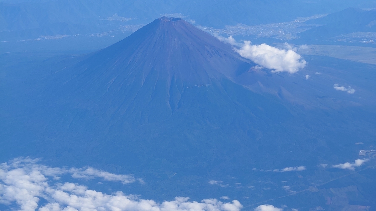 JAL103便 富士山上空