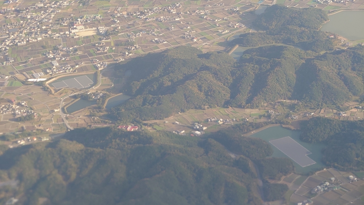 JAL221便 和歌山県上空