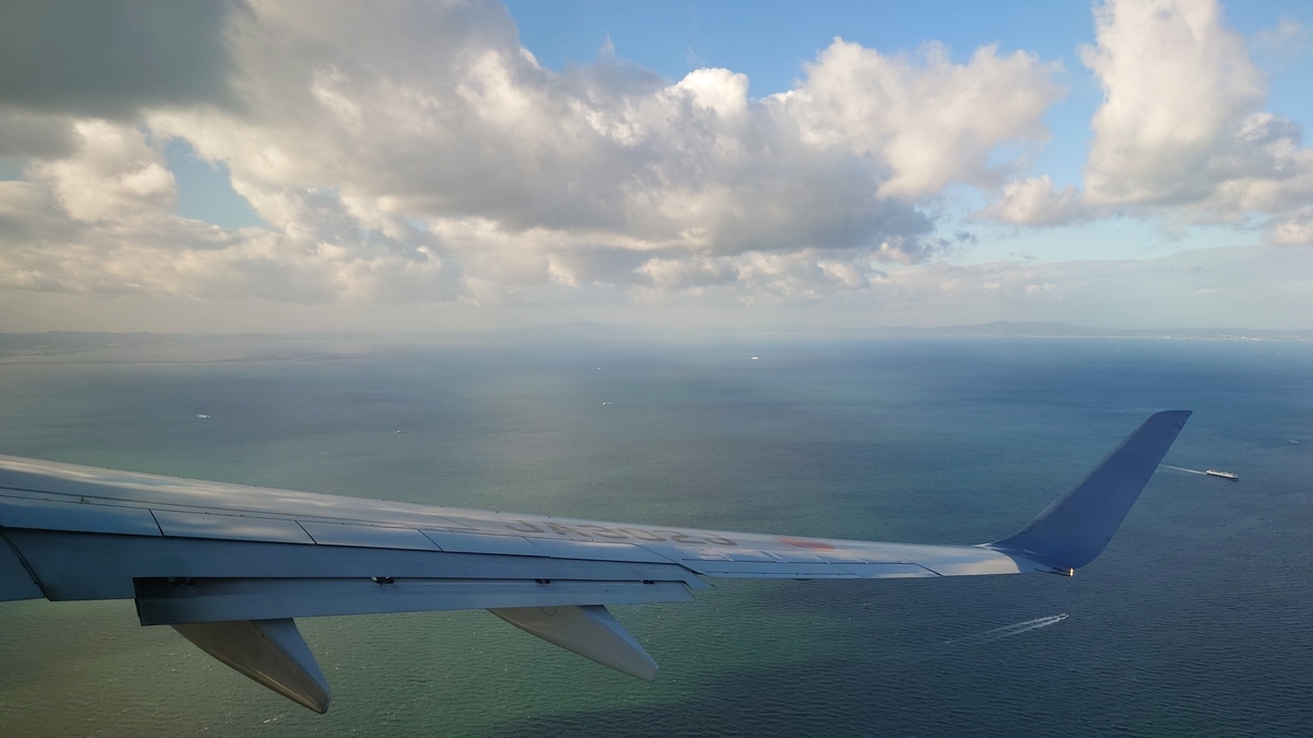 JAL221便 和歌山県上空