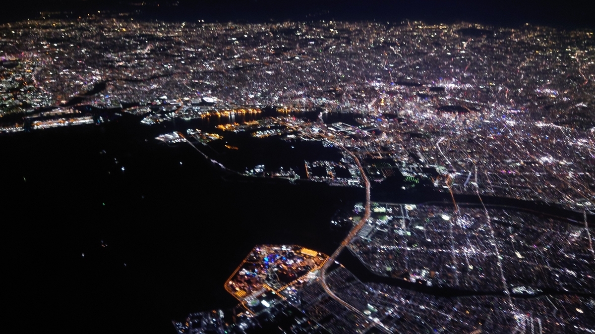 JAL191便 千葉県浦安市上空