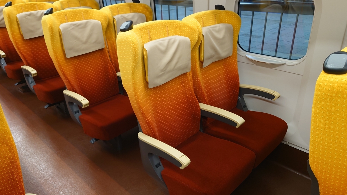 JR東京駅 なすの281号のE8系車両 普通車自由席