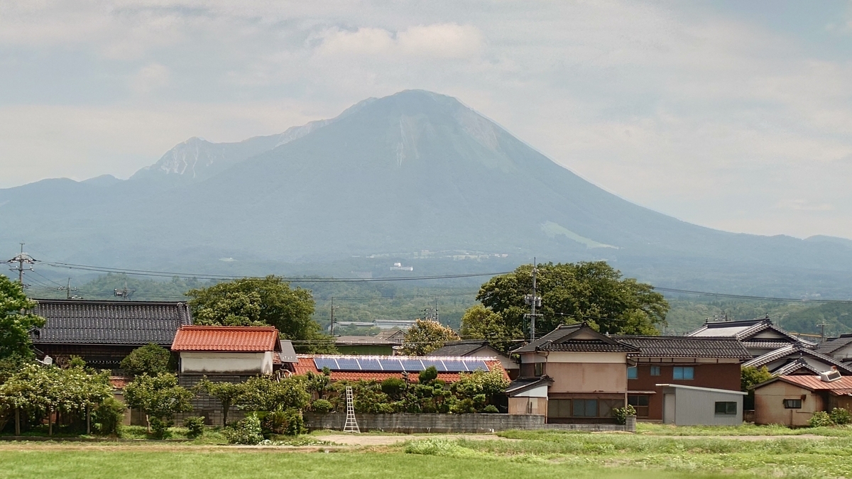 やくも号 米子駅付近から大山