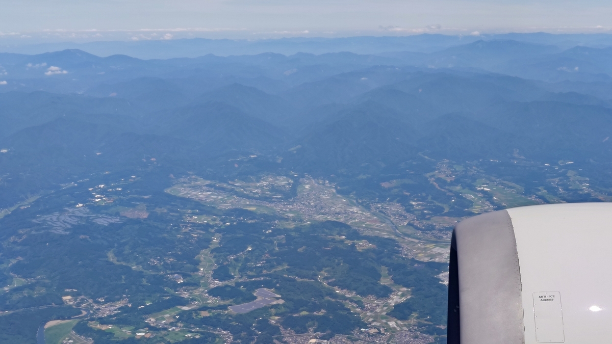 JAL645便 宮崎県都城市付近
