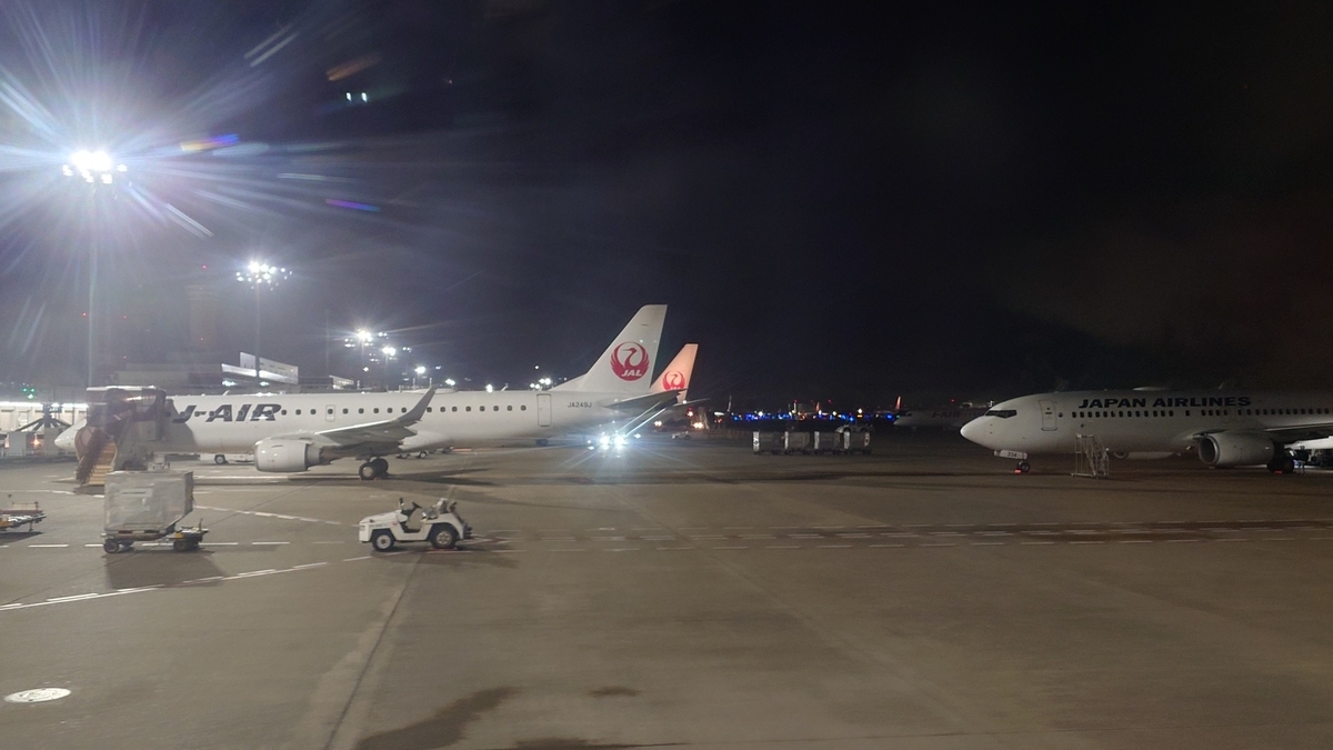 JAL 名古屋中部-東京羽田線 羽田空港