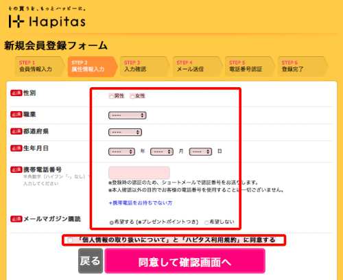 ハピタスパソコン版新規会員登録手順・方法2 ハピタスパソコン版新規会員登録手順・方法2
