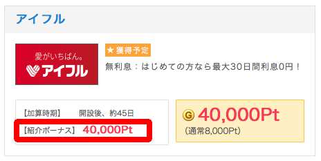 アイフル紹介ポイント アイフル紹介ポイント