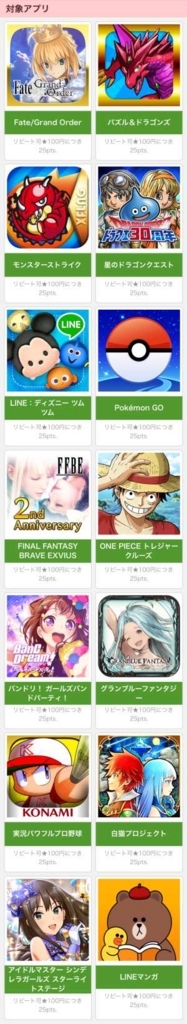ECナビでゲーム・アプリ課金還元率2.5%!対象アプリ一覧 ECナビでゲーム・アプリ課金還元率2.5%!対象アプリ一覧