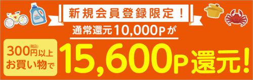 Wowma!初回購入で15,600ptが貰える!2月28日までポイントアップ中