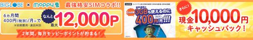 BIGLOBE × moppy スペシャルコラボ特典 BIGLOBE × moppy スペシャルコラボ特典