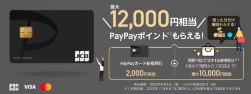 PayPayカード新規発行キャンペーン