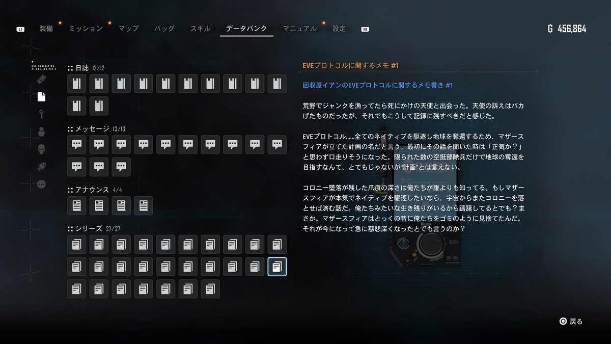 『Stellar Blade』EVEプロトコルに関するメモ#1