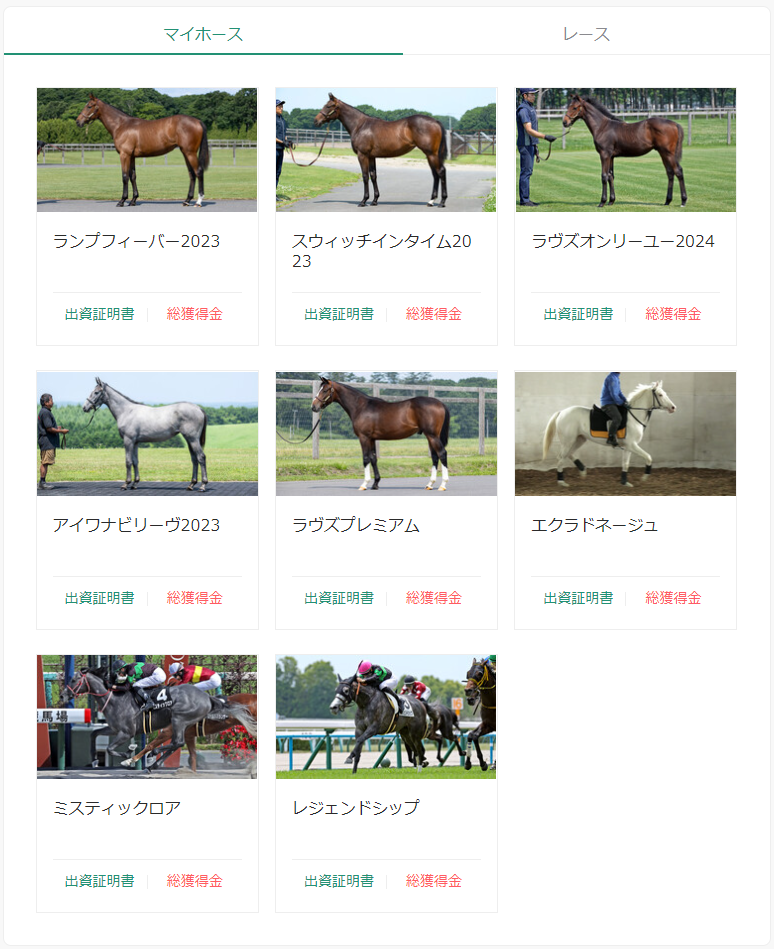 DMMバヌーシー出資馬