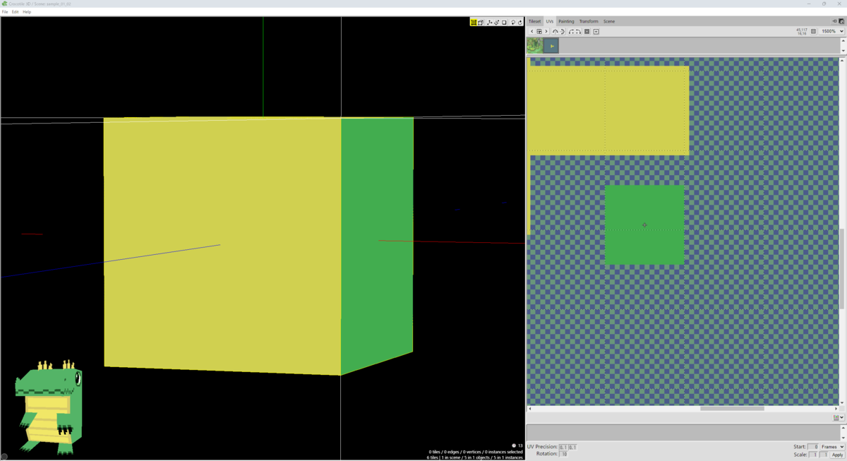 『Crocotile 3D』塗りつぶし③
