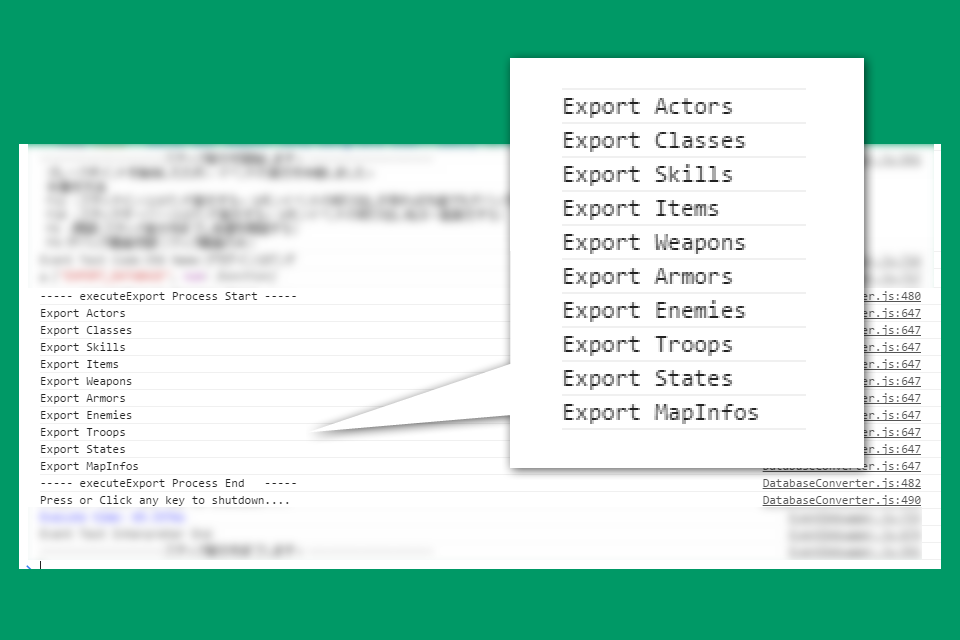 RMMV plugin : Database convert between RPG Maker MV and Excel sheet ...