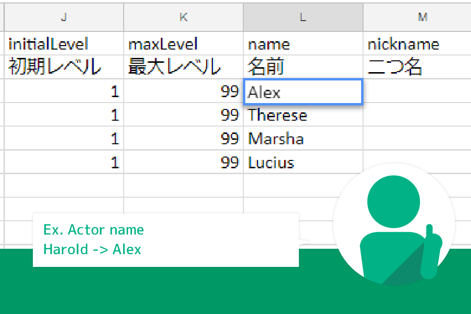 RMMV plugin : Database convert between RPG Maker MV and Excel sheet ...