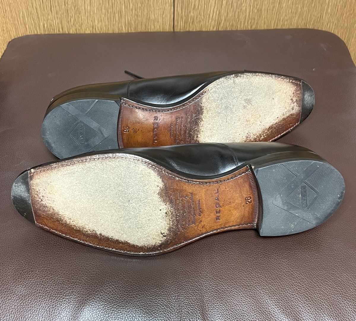 5年履いたストレートチップ REGAL（リーガル）01DRCD - genuine