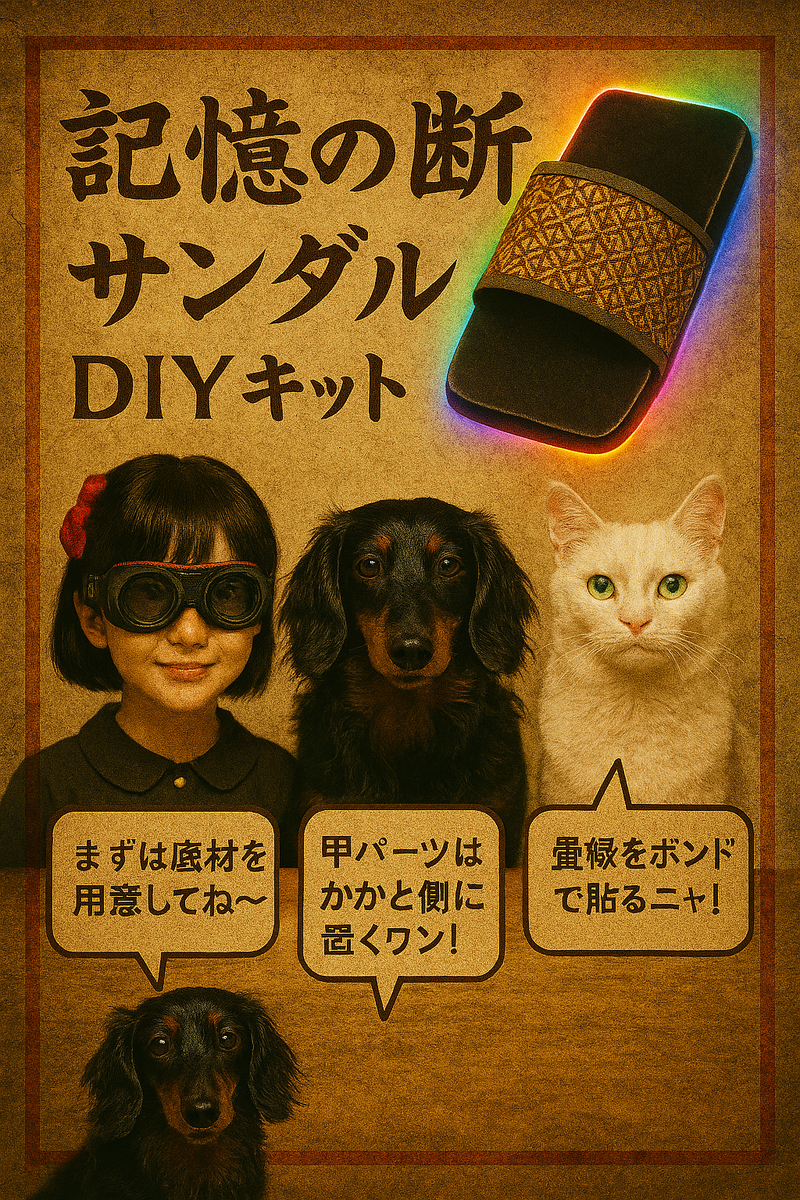 記憶の断片サンダルDIYキット化計画