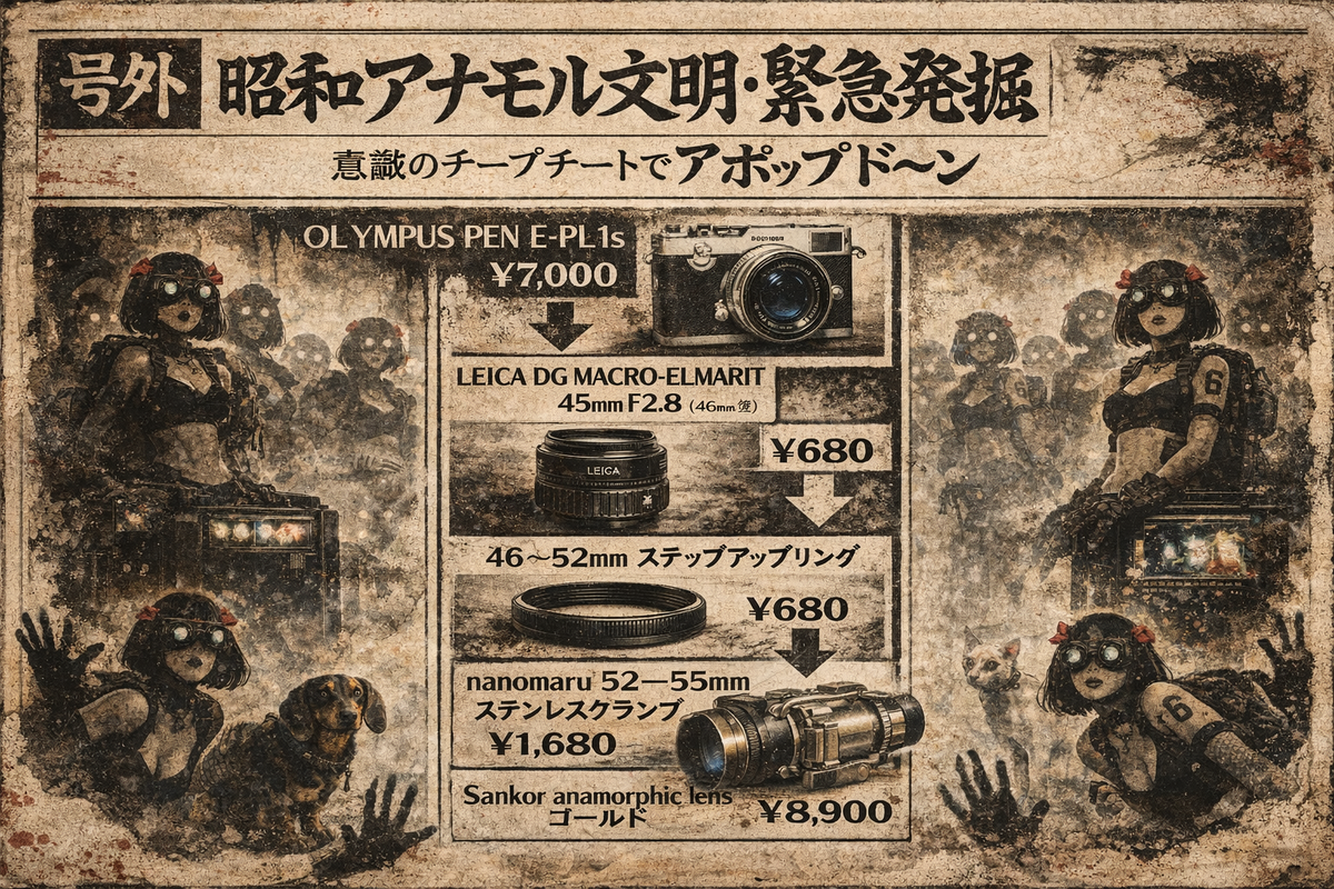 昭和の映像には昭和の機材で撮る。