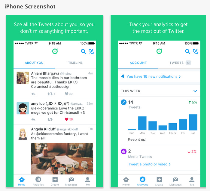 Twitterがダッシュボードアプリをビジネス向けに公開 黒子の観察者