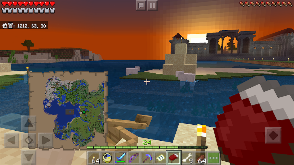 プレイ日記 Minecraft その25 海底神殿探し ゲーム熱中症