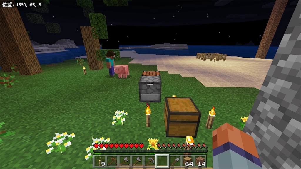 プレイ日記 Minecraft その35 初めてのマルチプレイ ゲーム熱中症