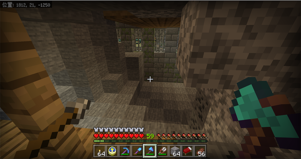 プレイ日記 Minecraft その46 ピースフルな要塞探索 ゲーム熱中症