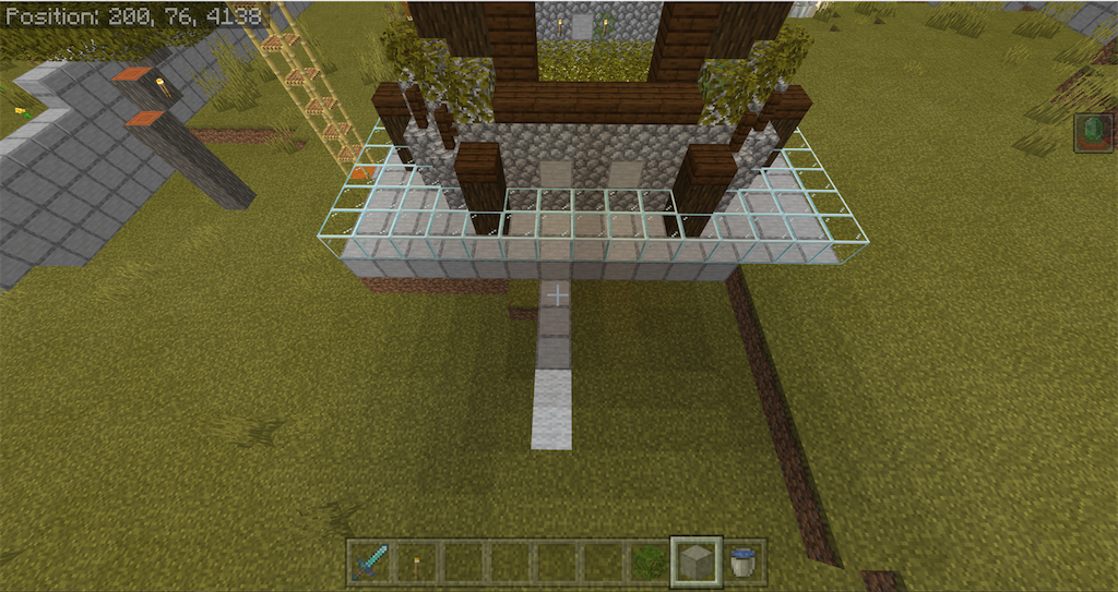 プレイ日記 Minecraft その55 襲撃トラップの建築 ゲーム熱中症