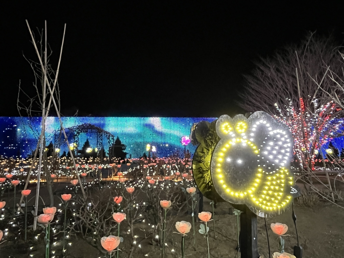 バラ園のハチライト可愛すぎた！